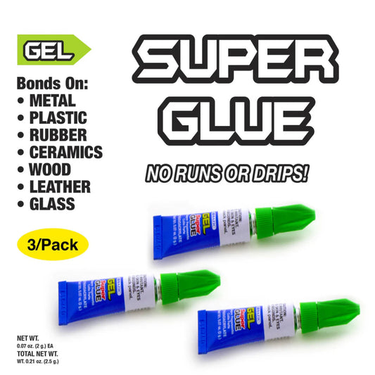 Bazic Super Glue, 3pk