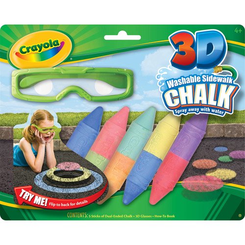 Crayola 3D Washable Sidewalk Chalk