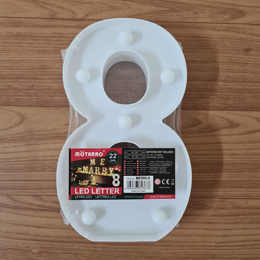Motarro LED Number 22cm, 8