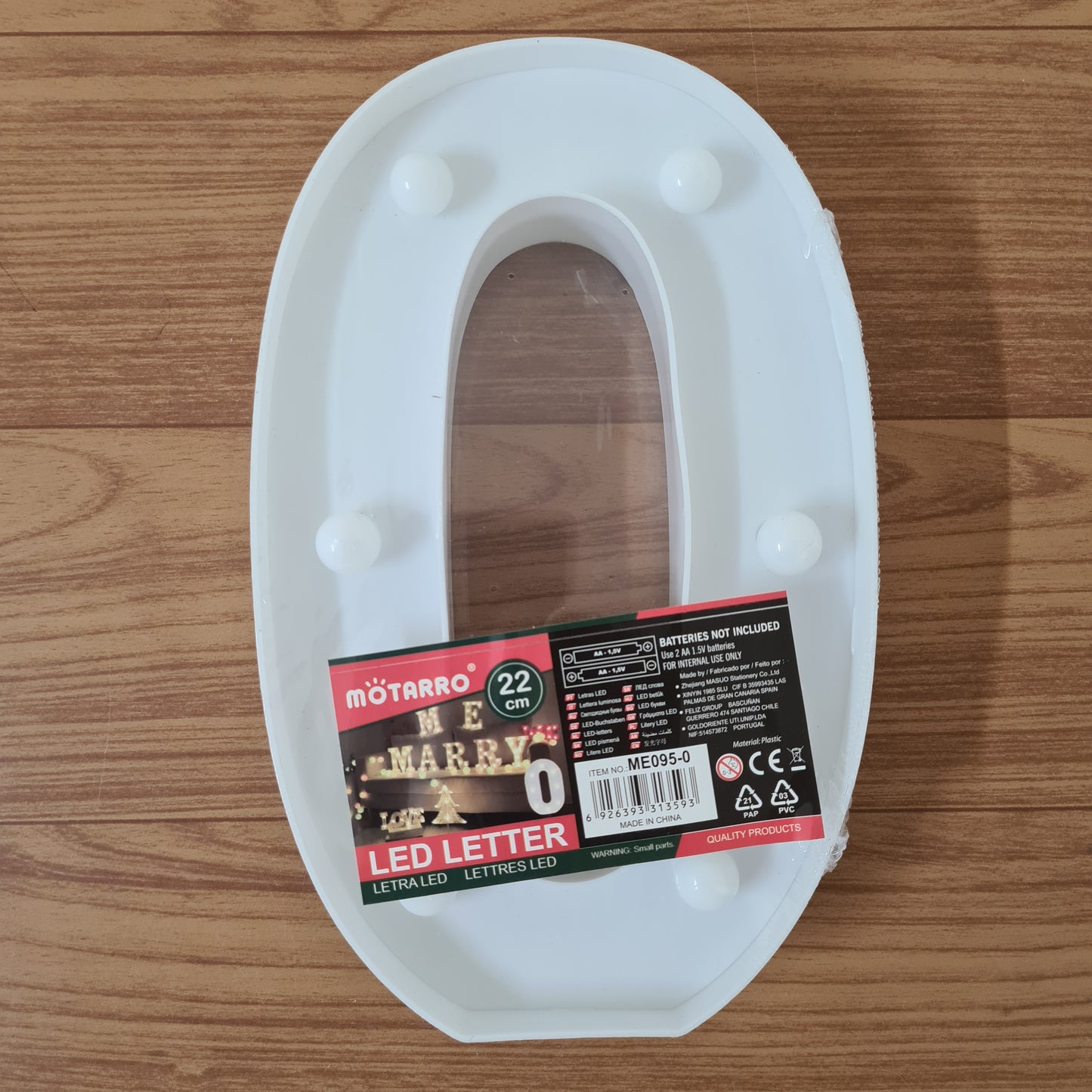 Motarro LED Number 22cm, 0