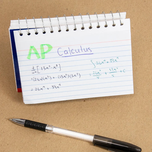 Bazic 50 Ct. Spiral Bound 3" X 5" Ruled White Index Card
