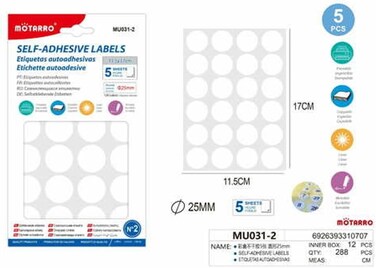 Motarro Self Adhesive Labels