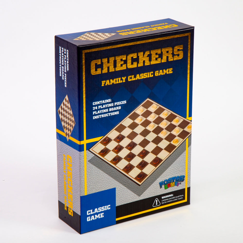 Foster Games Checkers Family Classic Game