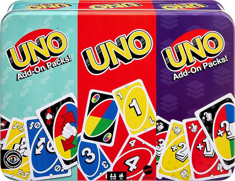 Mattel Uno +2 Add On Pack Tin