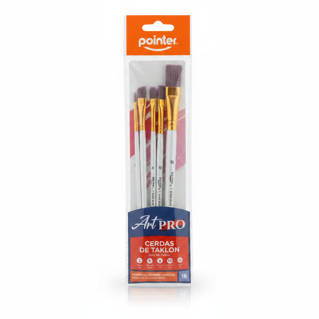 Pointer Art Pro Paint Brushes 5pcs
