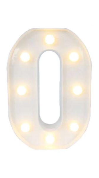 Motarro LED Letter 22cm, O