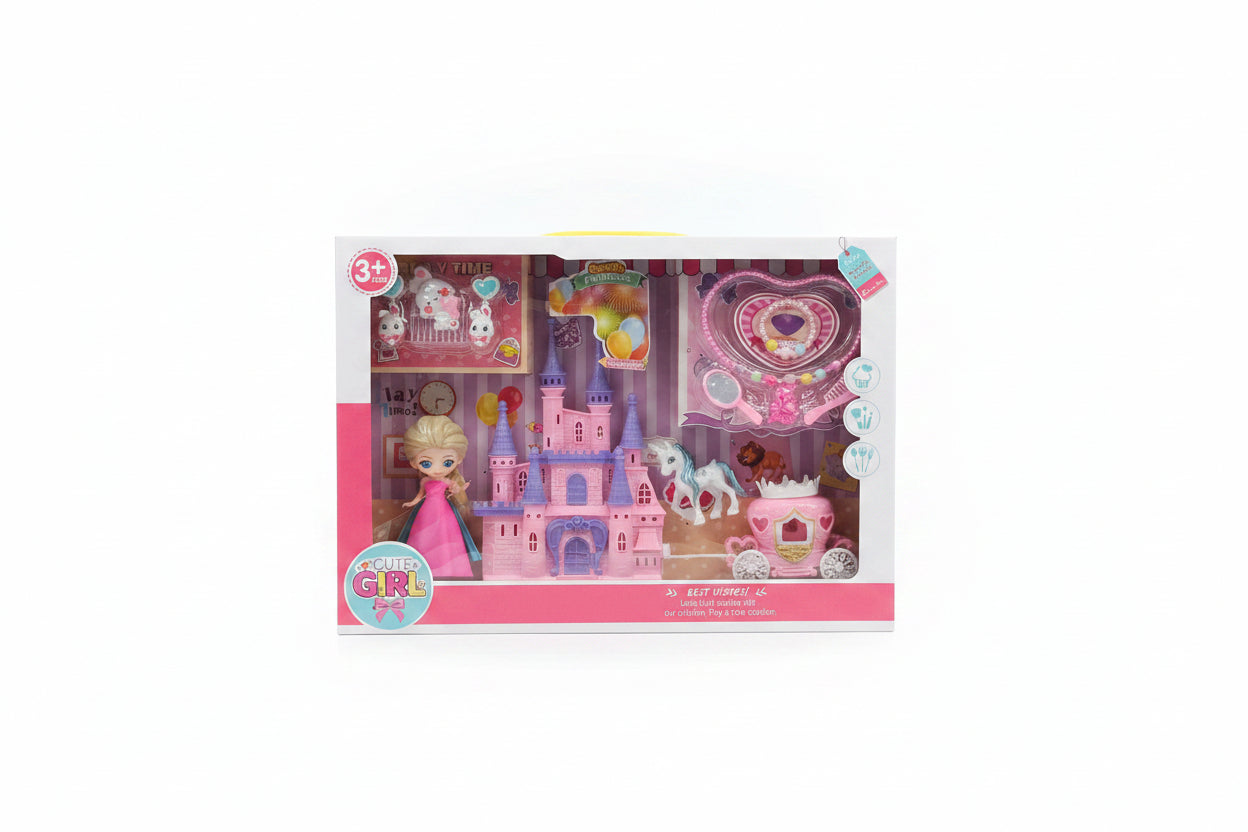 Cute Girl Castle Princess Set