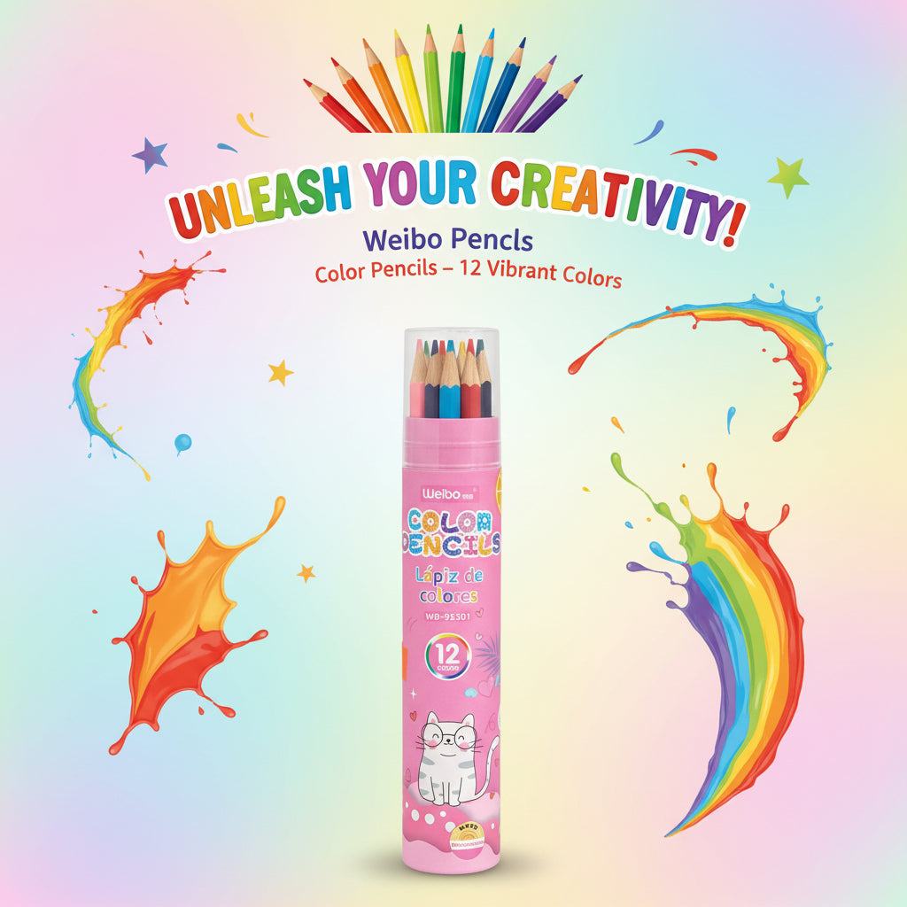 Weibo Colour Pencils 12 pcs