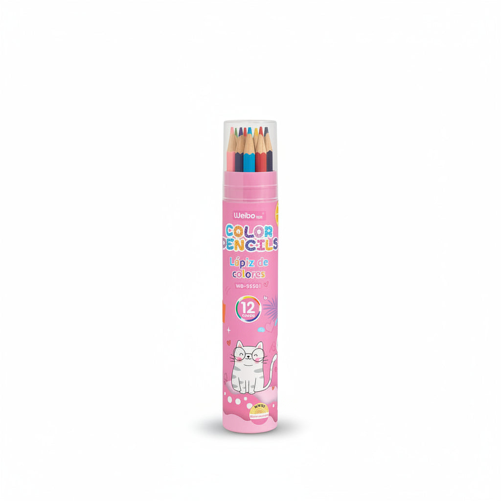Weibo Colour Pencils 12 pcs