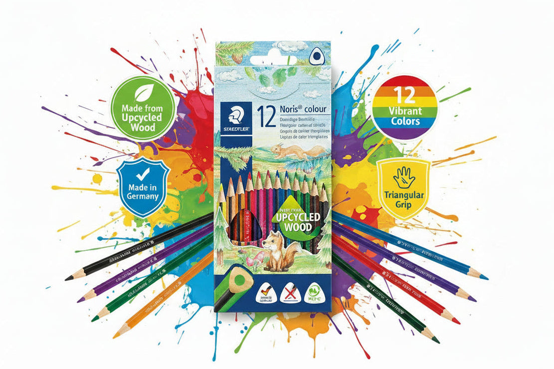Staedtler Noris Triangular Colour Pencils 12's