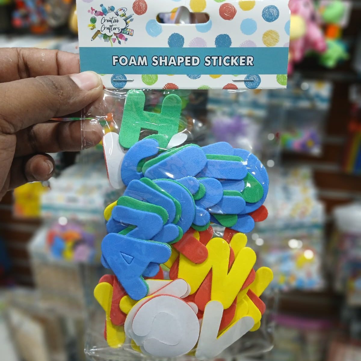 Creative Crafters Foam Shaped Stickers - Letters
