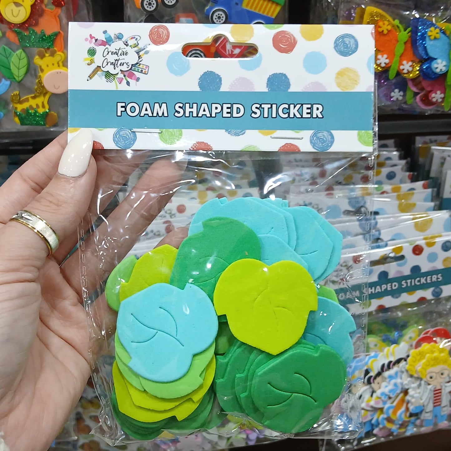 Creative Crafters Foam Shaped Stickers - Leaves