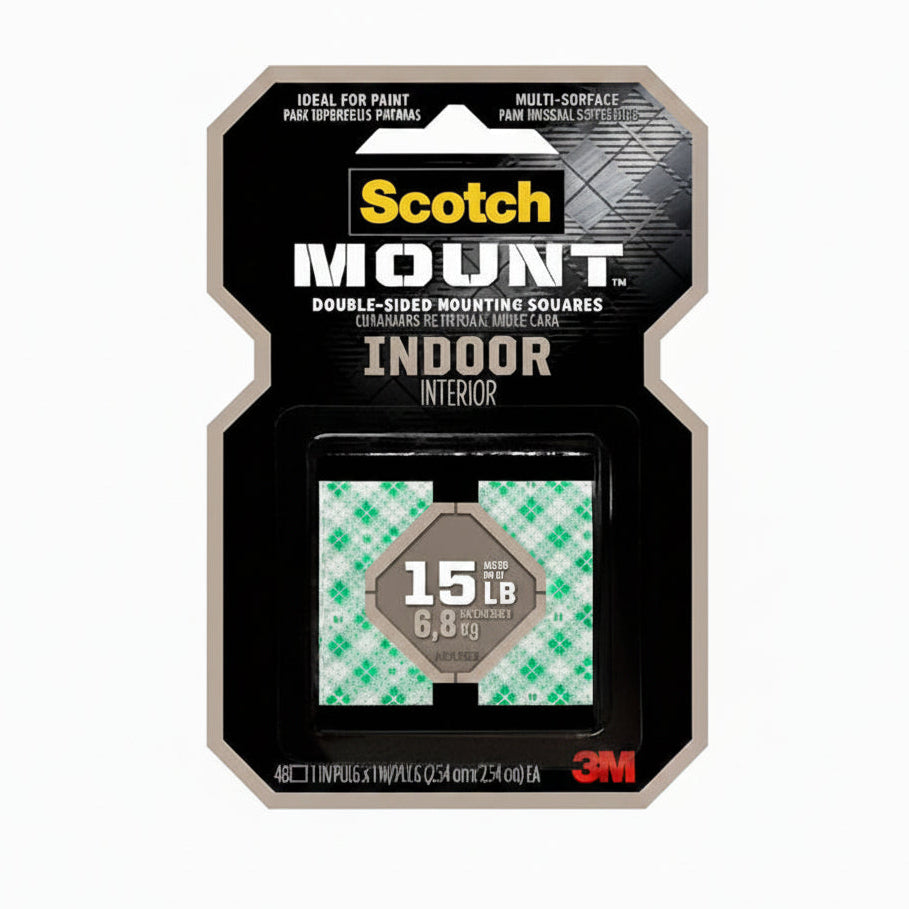 Scotch Mount Double Sided Indoor 15lb - Squares