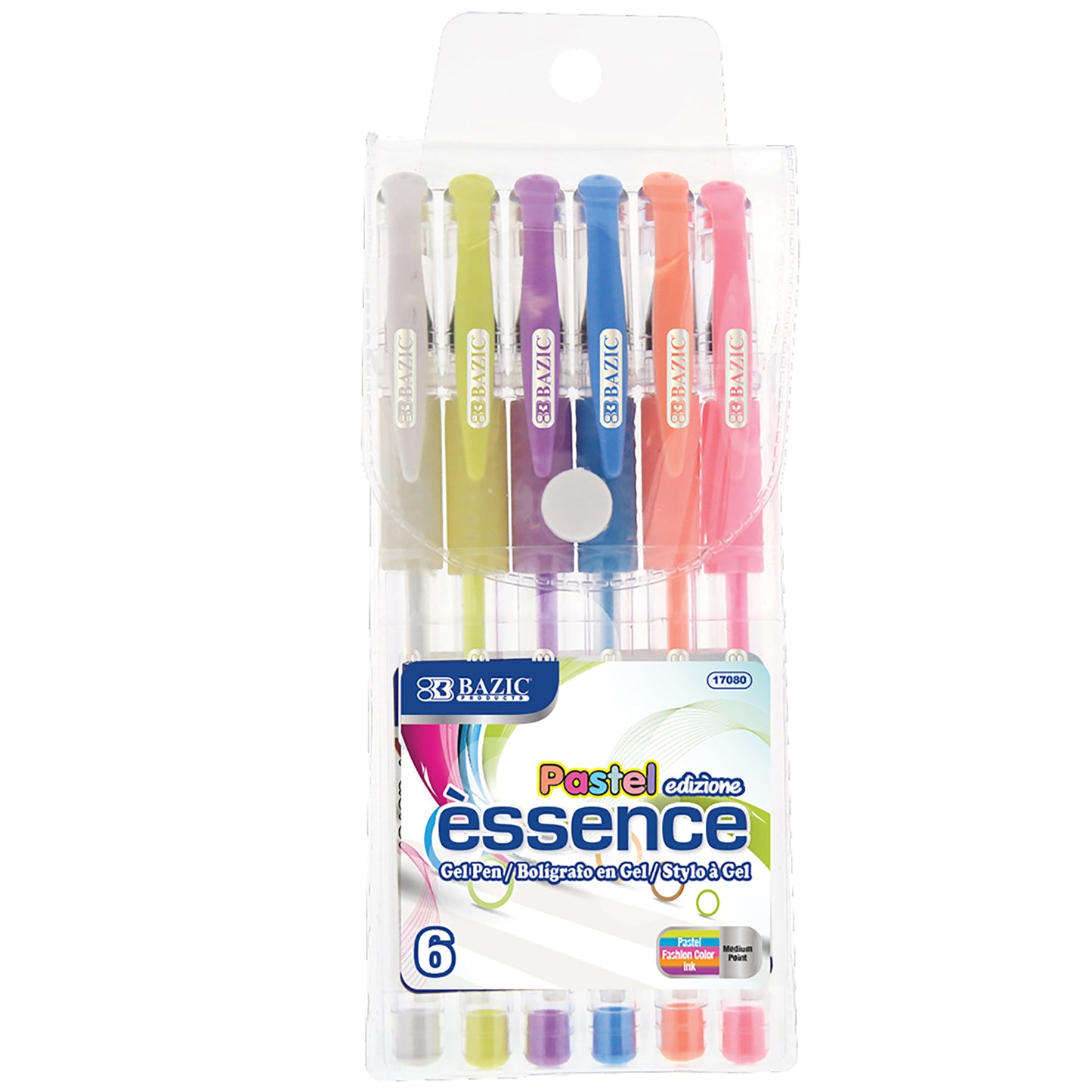 Bazic Pastel Essence Gel Pen 6pk