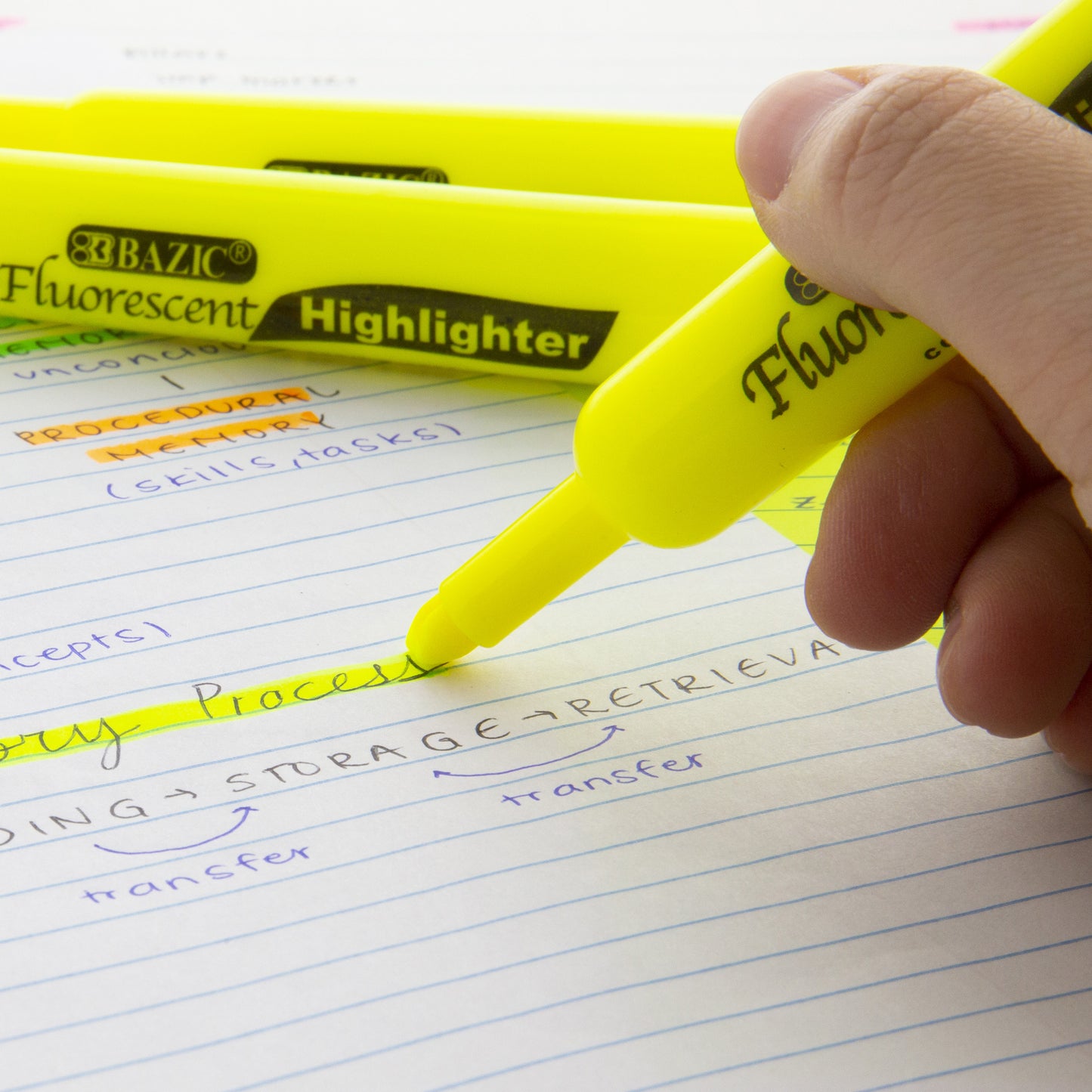 Bazic Fluorescent Highlighter