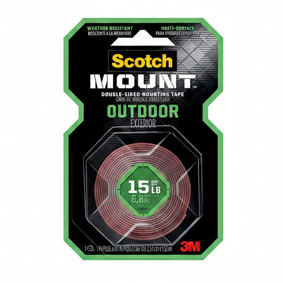 Scotch Mount Double Sided Tape - Outdoor 15LB