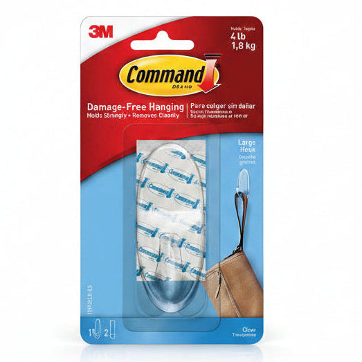 3M Command Hook - Clear 4LB