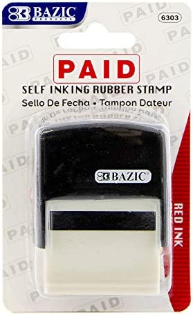 BAZIC Self Inking Stamp - PAID