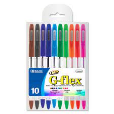 Bazic G-Flex Oil Gel Pen 10pk