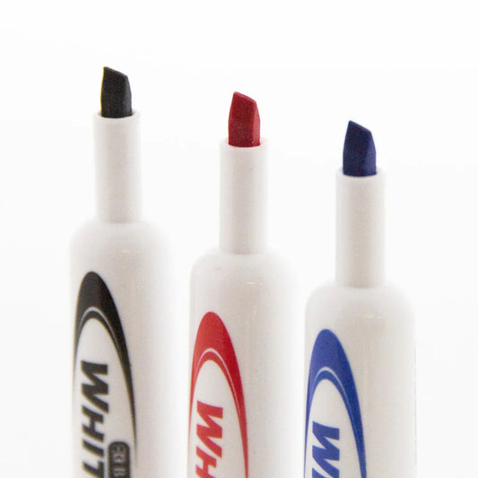 Bazic Dry-Erase Markers, 3 pk, Assorted Colours
