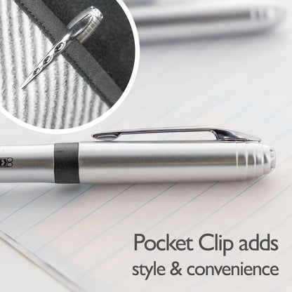 Bazic  York Asst. Color Rollerball Pen w/ Grip (3/Pack)