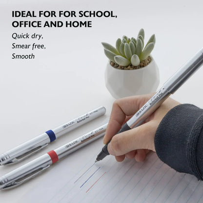 Bazic  York Asst. Color Rollerball Pen w/ Grip (3/Pack)