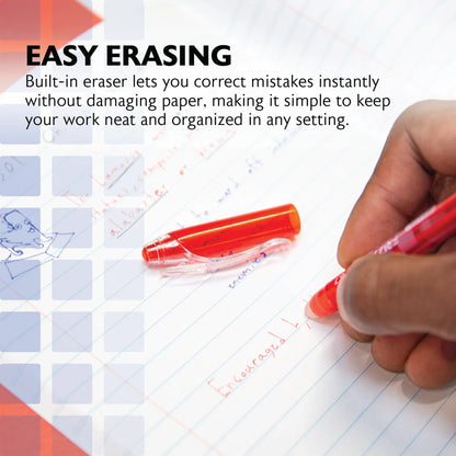 Bazic Frizz Erasable Gel Pen with Grip