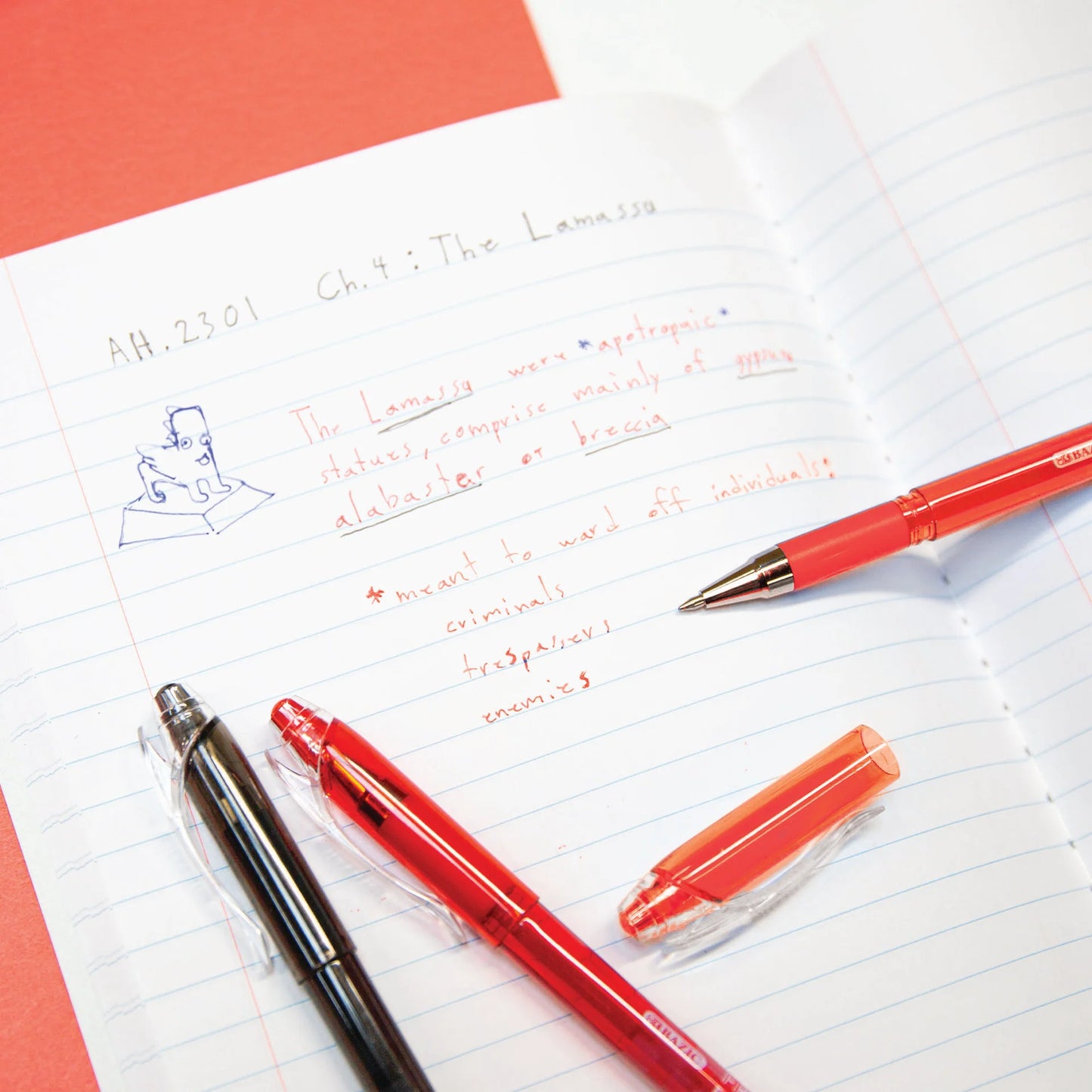 Bazic Frizz Erasable Gel Pen with Grip