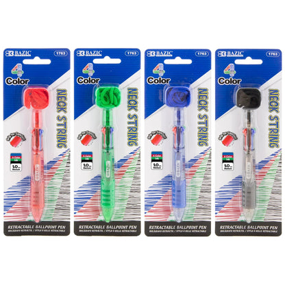 Bazic Retractable Ballpoint Neck Pen
