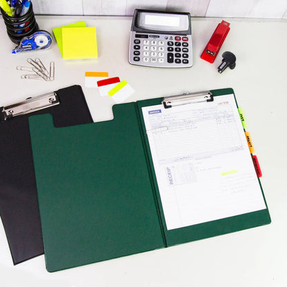 Bazic A4 Size PVC Clip Folder with Low Profile Clip