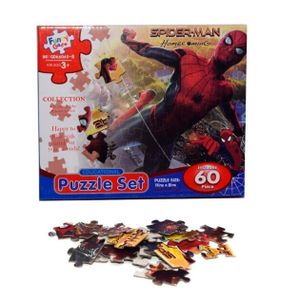 Educational Puzzle Set 60pc Spiderman