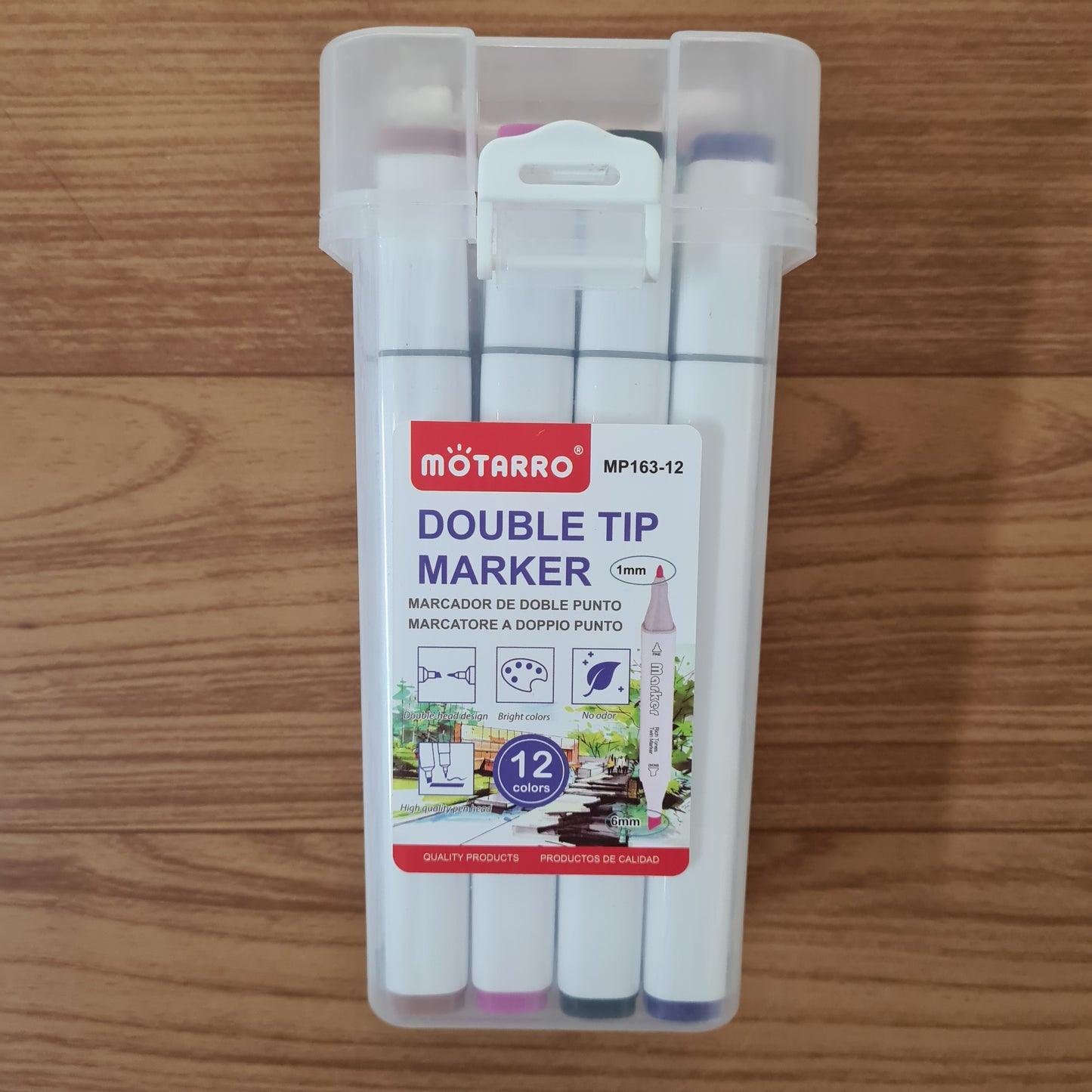Motarro Double Tip Alcohol Marker 12pk