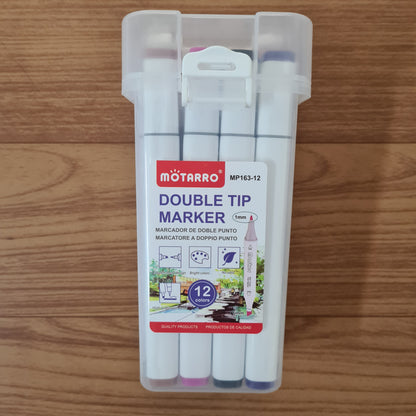 Motarro Double Tip Alcohol Marker 12pk