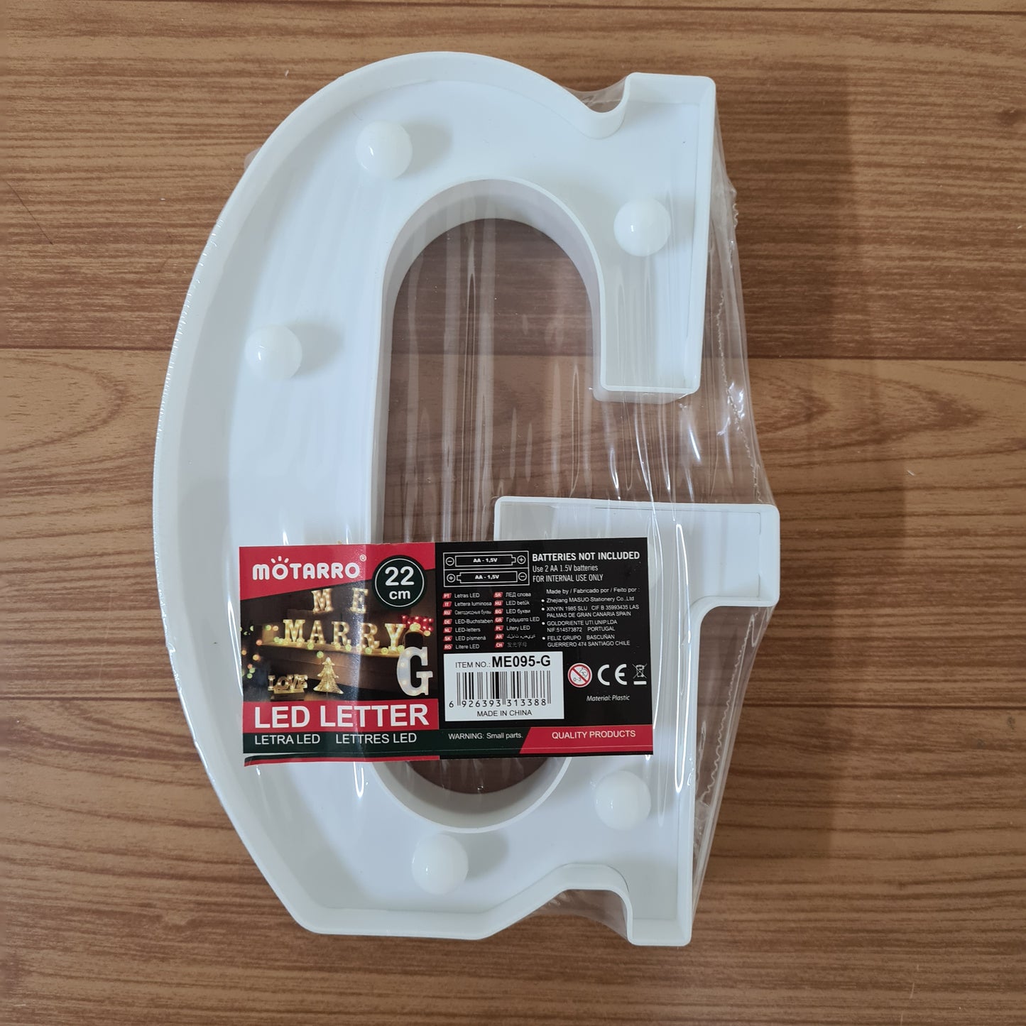 Motarro LED Letter 22cm, G