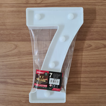 Motarro LED Number 22cm, 7