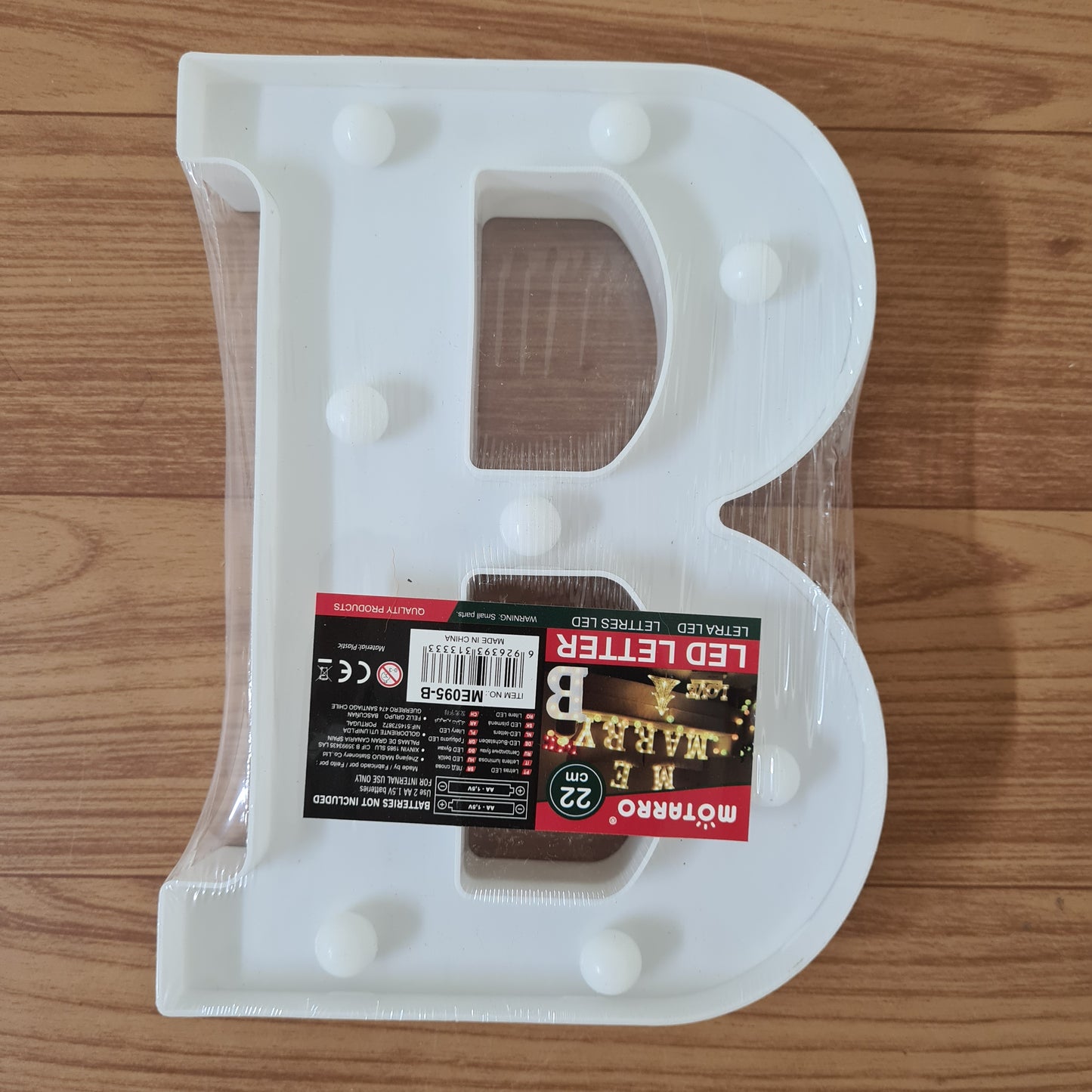 Motarro LED Letter 22cm, B