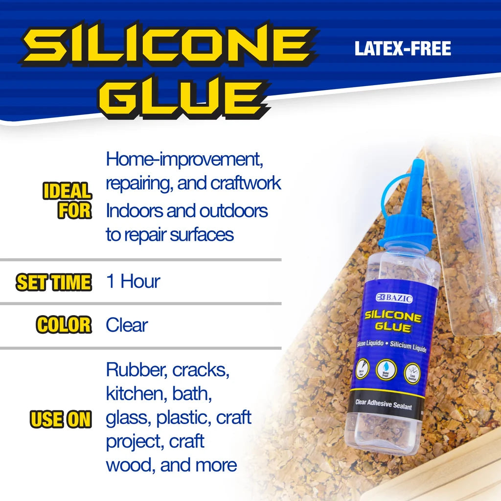 Bazic 3.38 FL OZ (100 mL) Silicone Glue