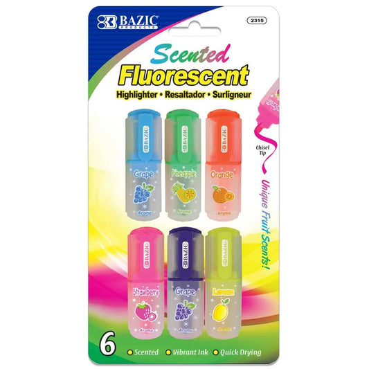 Bazic Scented Fluorescent Highlighters