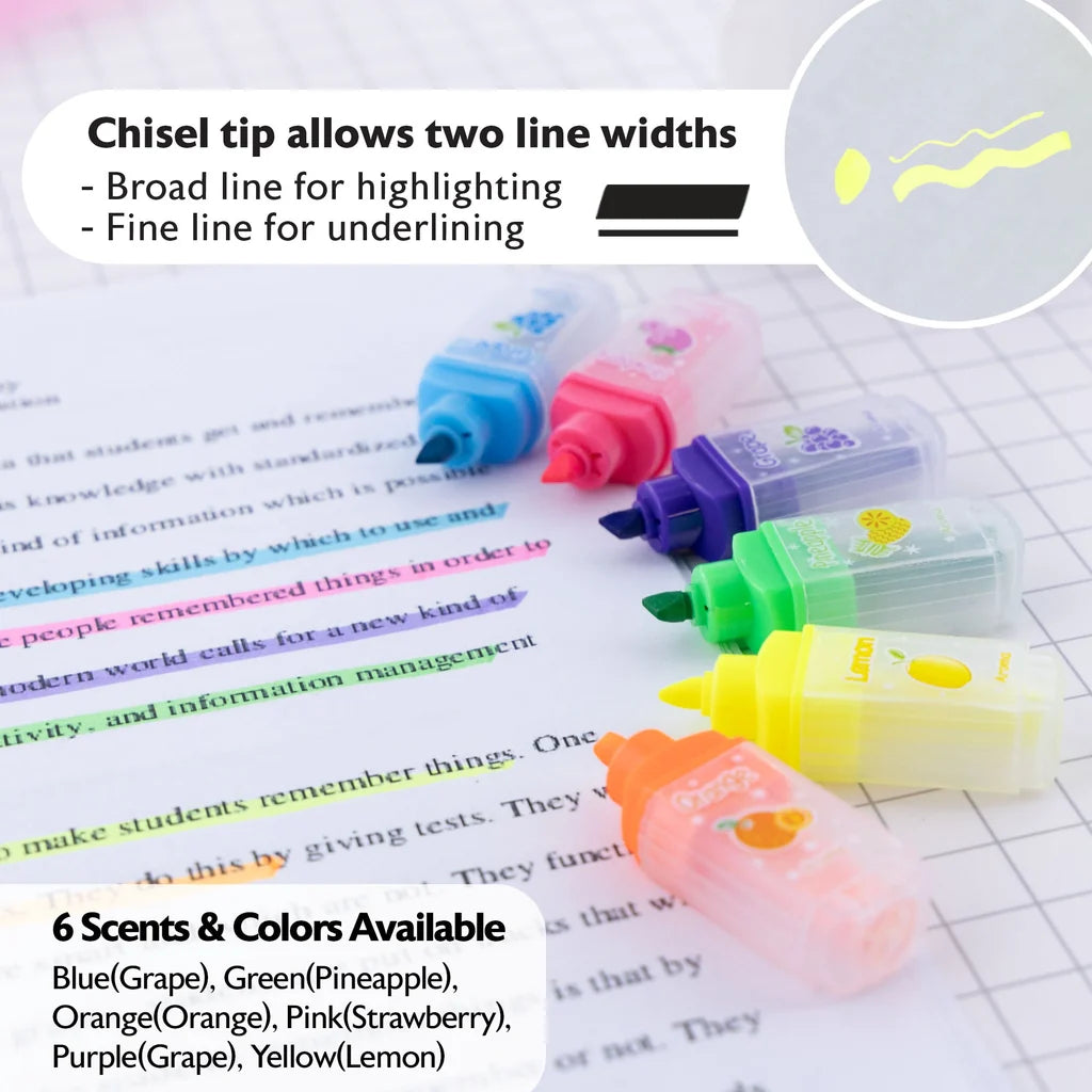 Bazic Scented Fluorescent Highlighters