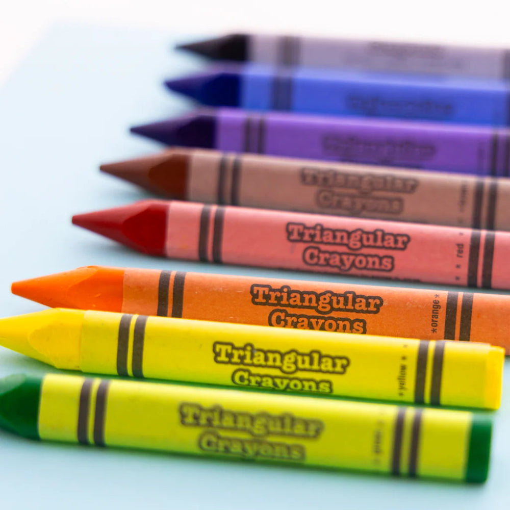 Bazic Triangular Crayons Jumbo, 8 pk