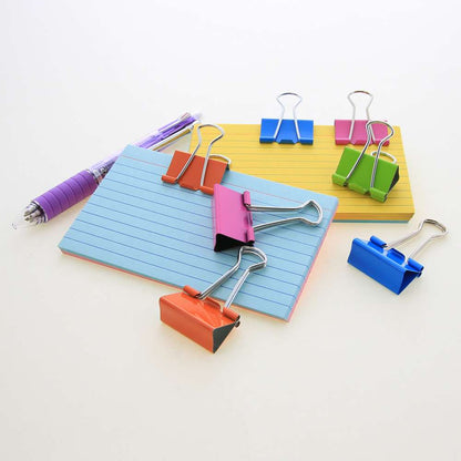 Bazic Binder Clips, 1 1/4", Assorted Colors