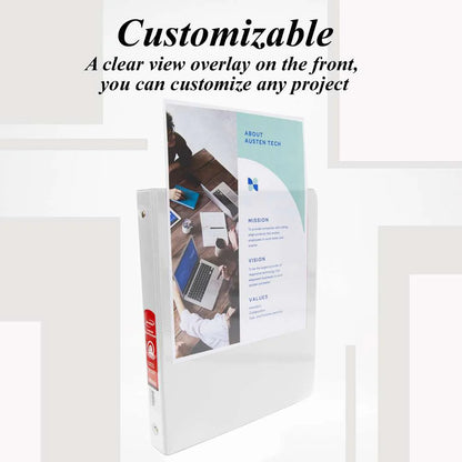 Bazic White View Binder, 1"