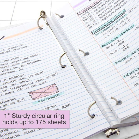 Bazic White View Binder, 1.5"