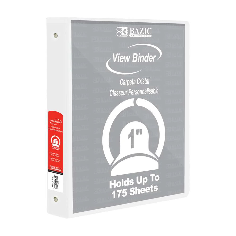 Bazic View Binder - 1"