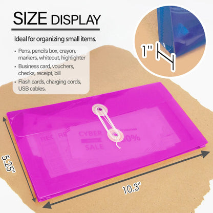 Bazic Poly String Envelopes, 3 Pk