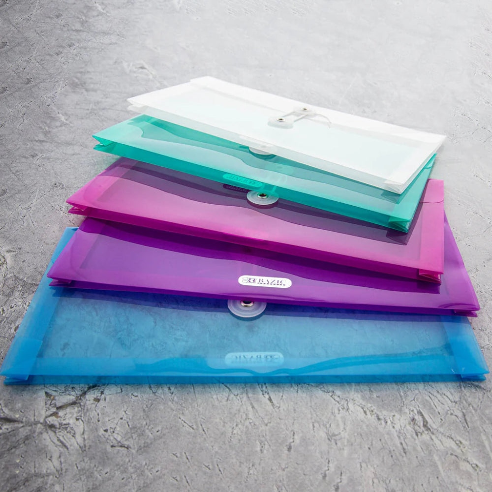 Bazic Poly String Envelopes, 3 Pk