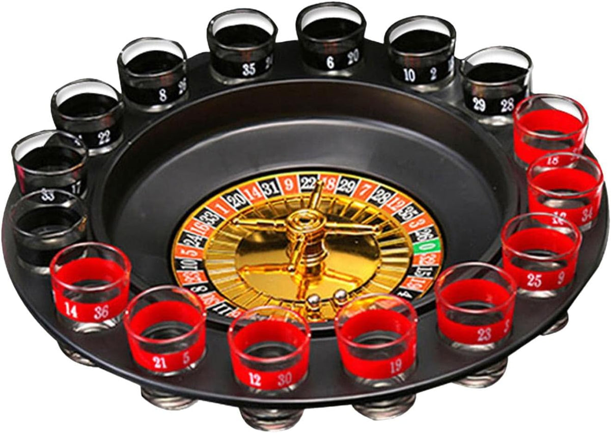 Shot Glass Roulette Set Drinking Game