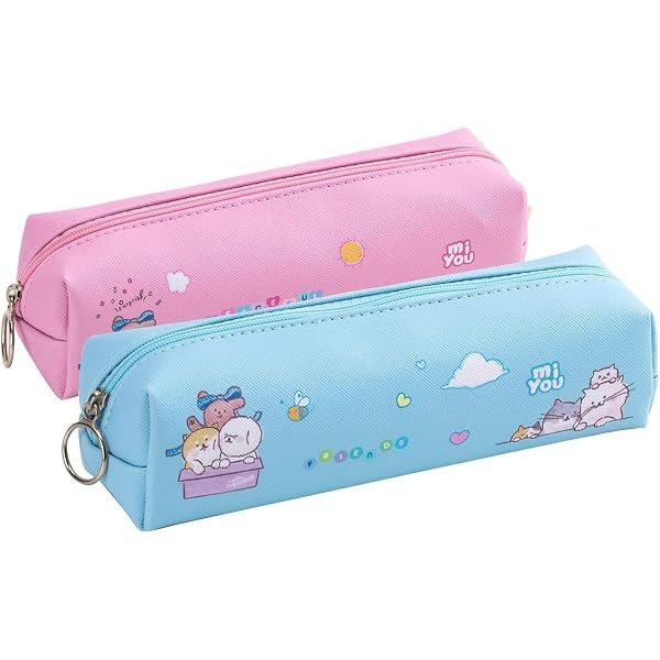 Deli Pencil Pouch 8" Cute Print Asst