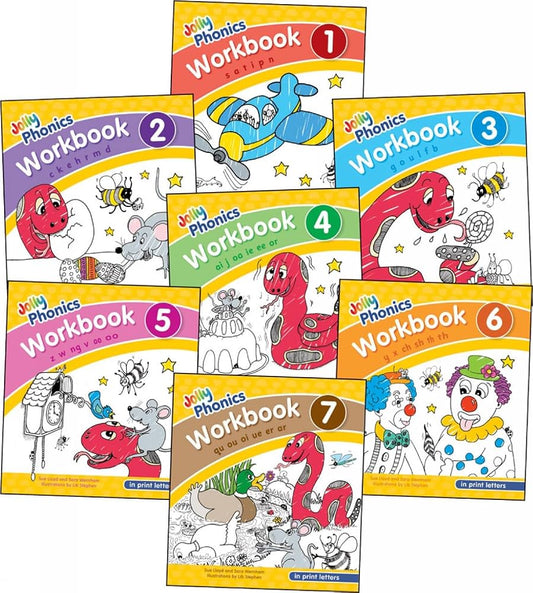 Jolly Phonics Workbook Set 1-7