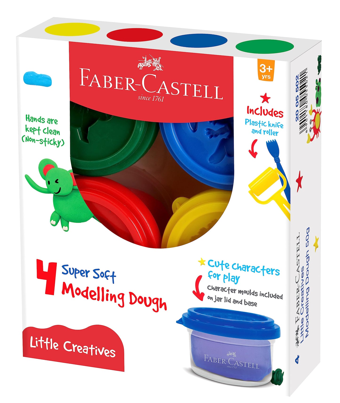 Faber Castell 4 Super Soft Modelling Dough
